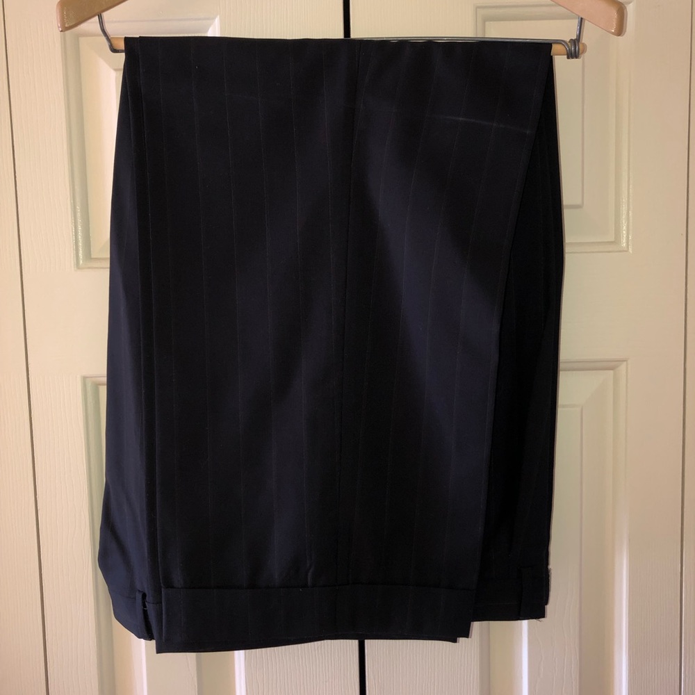 Men’s Navy blue pin stripped suite